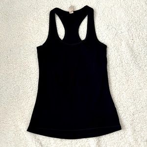 Plain black 90 Degree athletic tank top